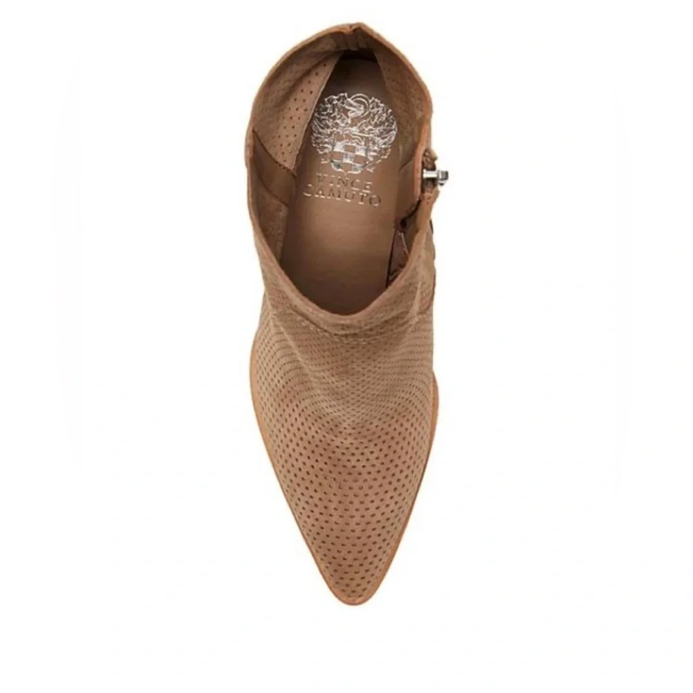 COPY - NWOB Vince Camuto Cava Ankle Suede Bootie Size 10 - Picture 4 of 5